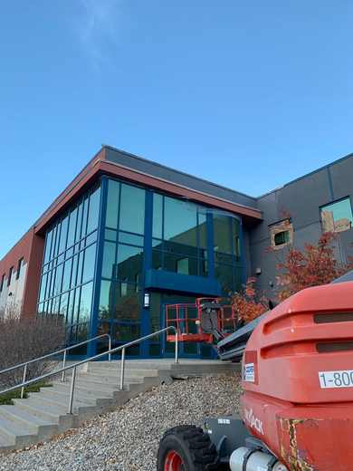 Commercial exterior painting project
