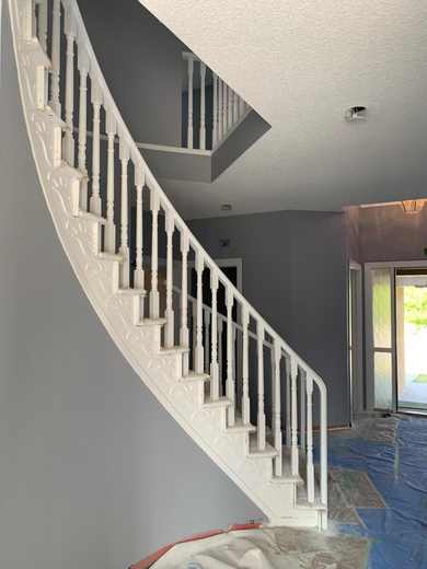 Interior residential painting project