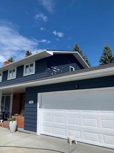 Exterior residential painting project